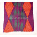 Fashion plaid print viscose ladies scarf